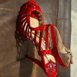 Jimmy Choo. Python print heel. 8.5